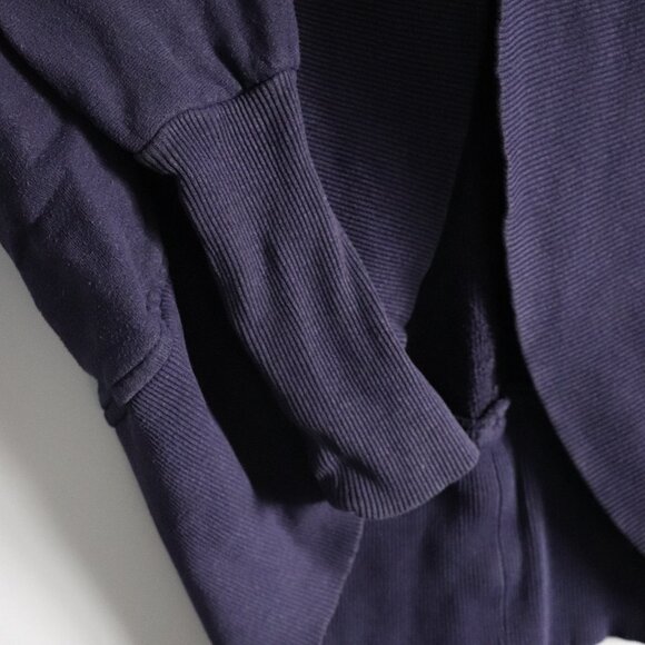 Wilfred Cocoon Open Front S Purple Raglan‎ Long Sleeve Collared Sweater Cardigan - Picture 7 of 11
